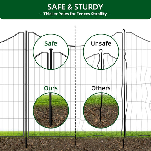 NANYEZH decorative yard fence adds classic styling to any garden.