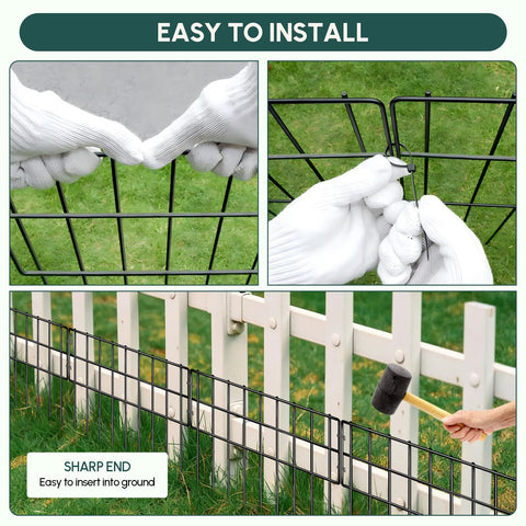 NANYEZH dog barrier fence protecting pets and garden beds