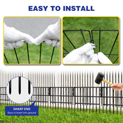 NANYEZH garden border edge fence framing a bed or path