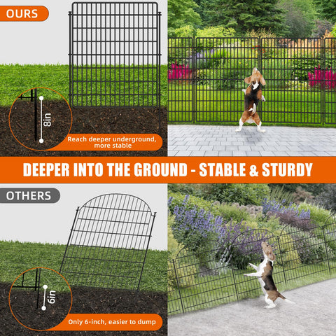 NANYEZH garden boundary fence protects plants while allowing airflow.