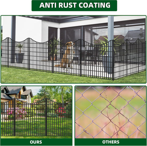 NANYEZH rustproof metal fence close-up shows durable, weather-resistant panels.