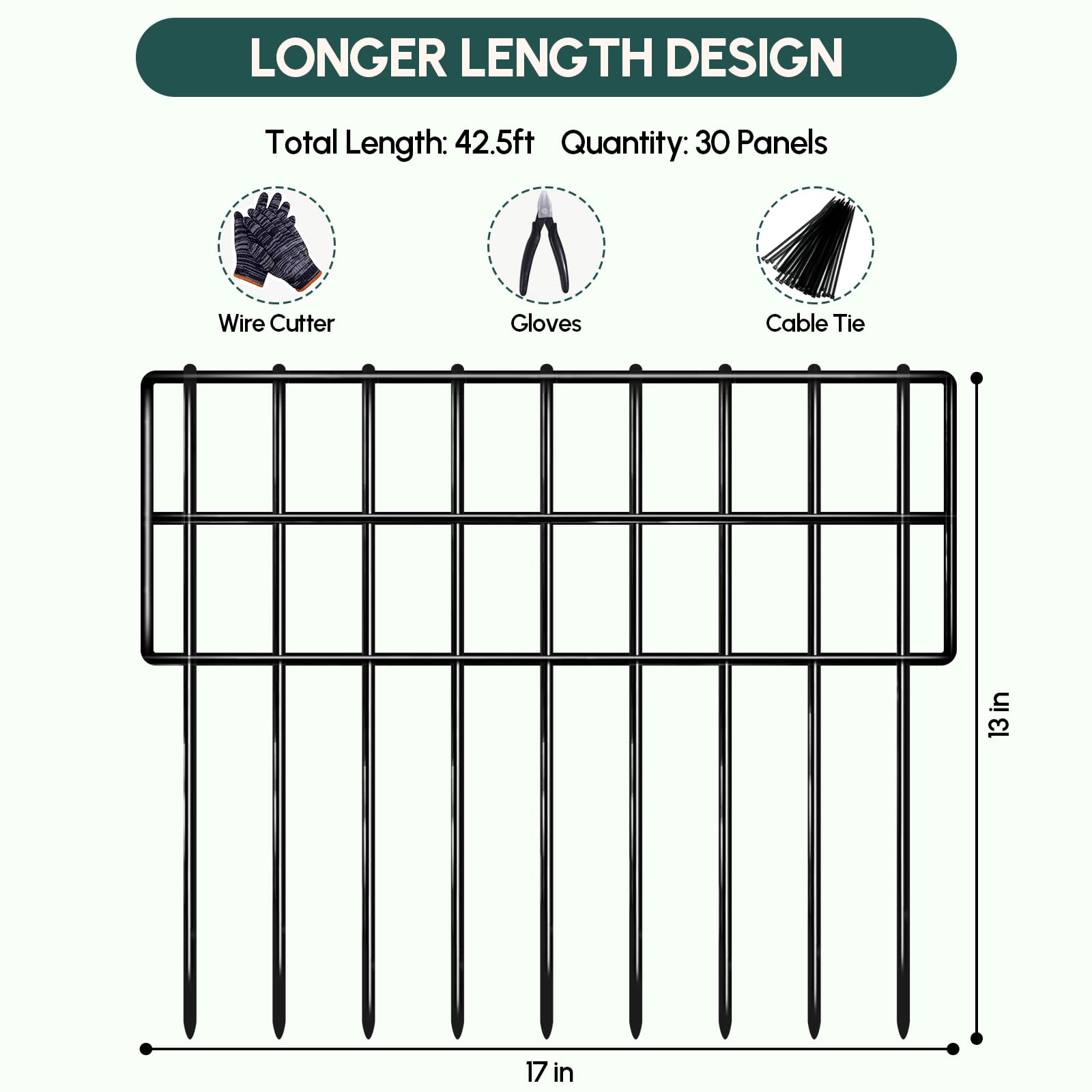 NANYEZH rustproof metal garden fence showing durability in weather