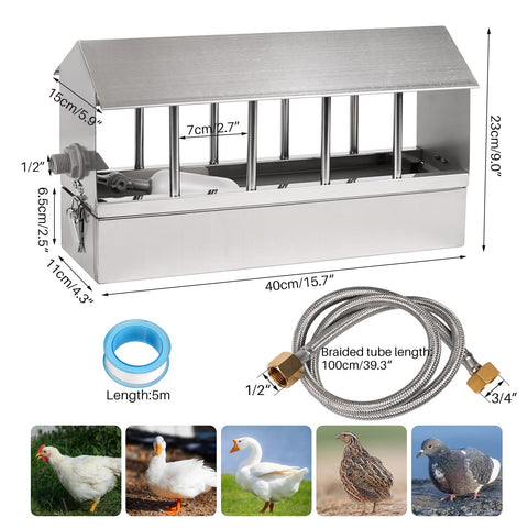 NAOEDEAH design with ten water windows for multiple birds.
