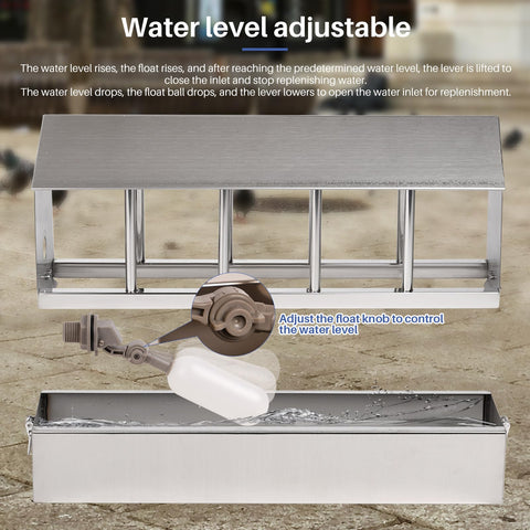 NAOEDEAH easy-clean waterer with removable cover for maintenance.