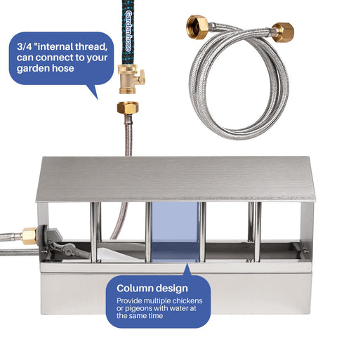 NAOEDEAH water dispenser hoses and attachments for quick setup.
