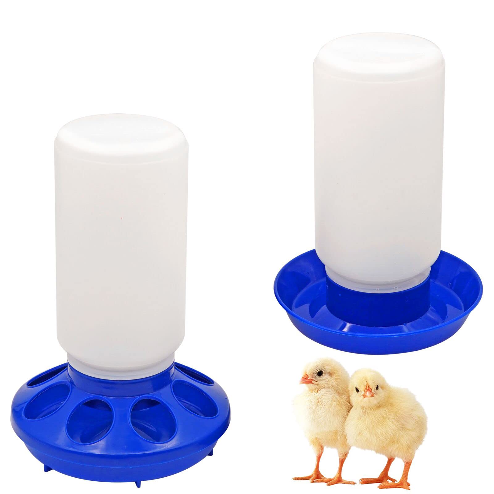 NAOEDEAH waterer close-up showing 1L capacity for reliable chick hydration.
