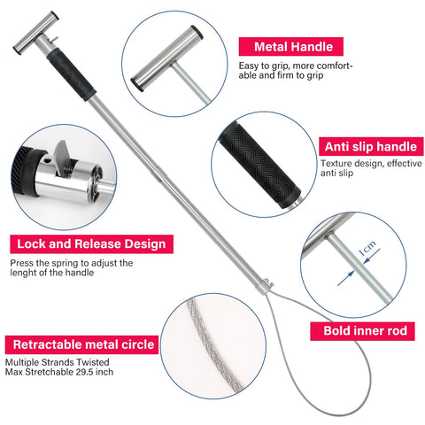 NAOEDEAH rubber anti slip handle for secure grip during use.