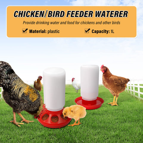NAOEDEAH chick brooder kit for safe feeding and watering.