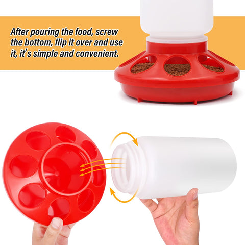 NAOEDEAH duckling feeder waterer supports early duckling care.