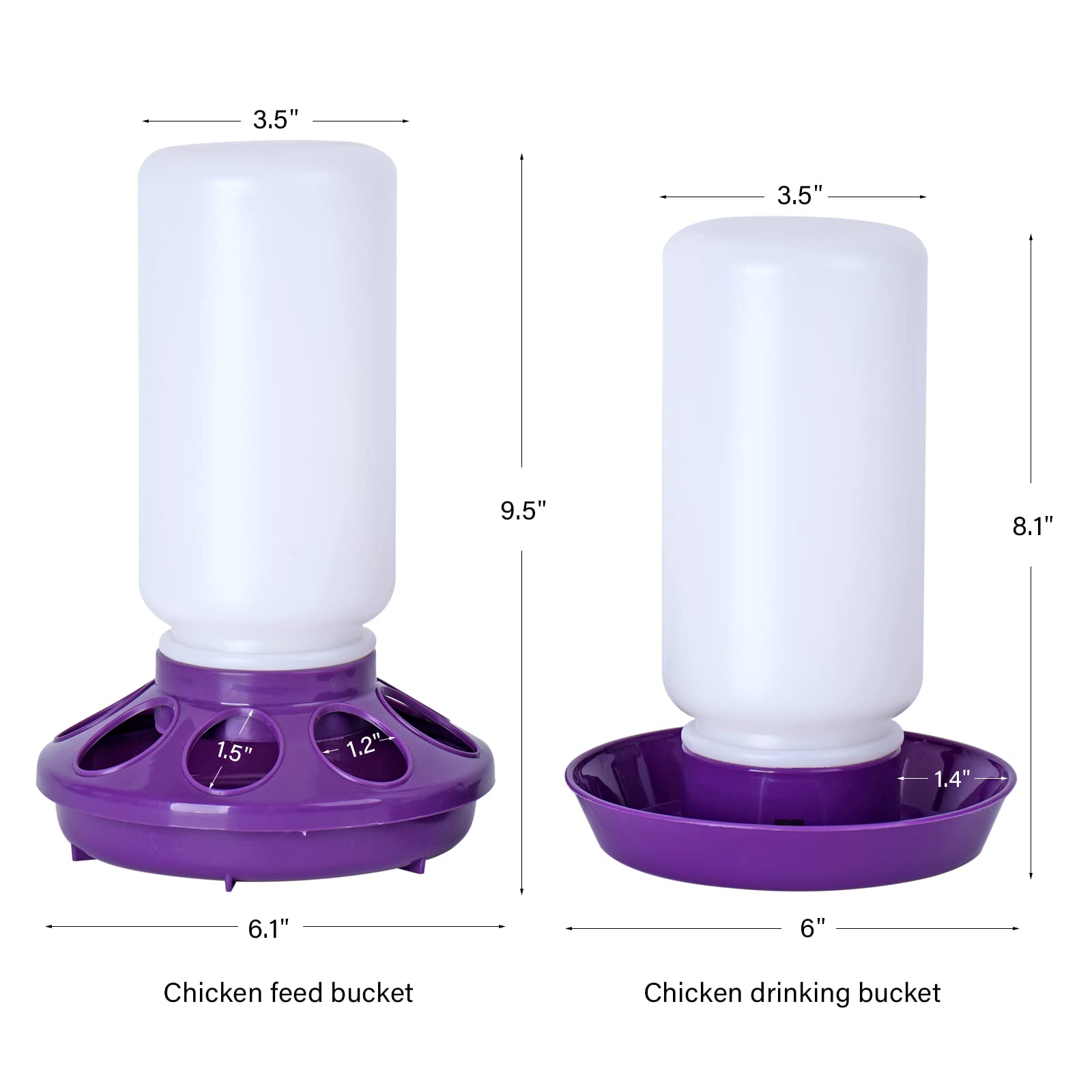 NAOEDEAH durable plastic construction for coop use