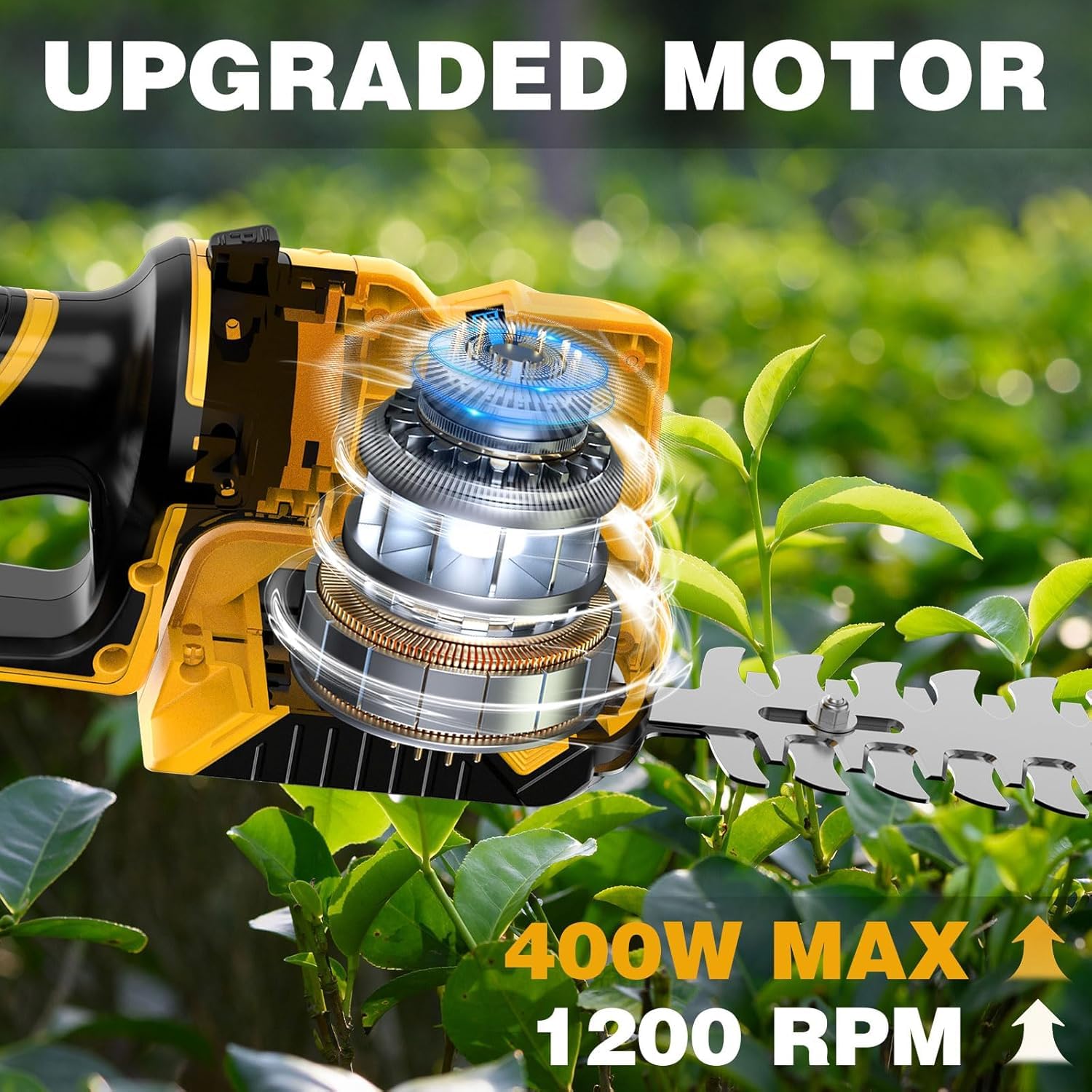 NAOKEV 8.7-inch blade for pruning hedges and shrubs.