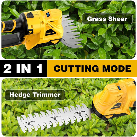 NAOKEV hedge trimmer ergonomic handle view for comfortable trimming.