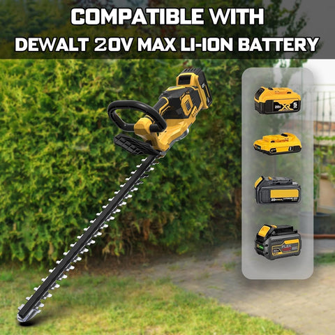 NAOKEV hedge trimmer with brushless motor for quieter operation