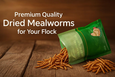 NAOUTHLY non-GMO, preservative-free mealworms for natural feeding.
