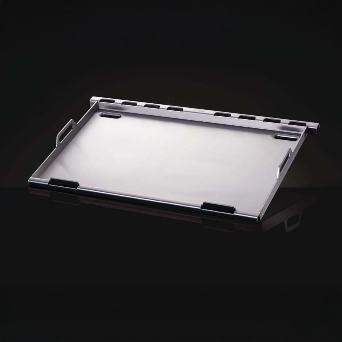 Napoleon easy-conversion design enables quick switch between grill and griddle.