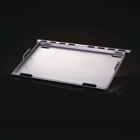Napoleon easy-conversion design enables quick switch between grill and griddle.