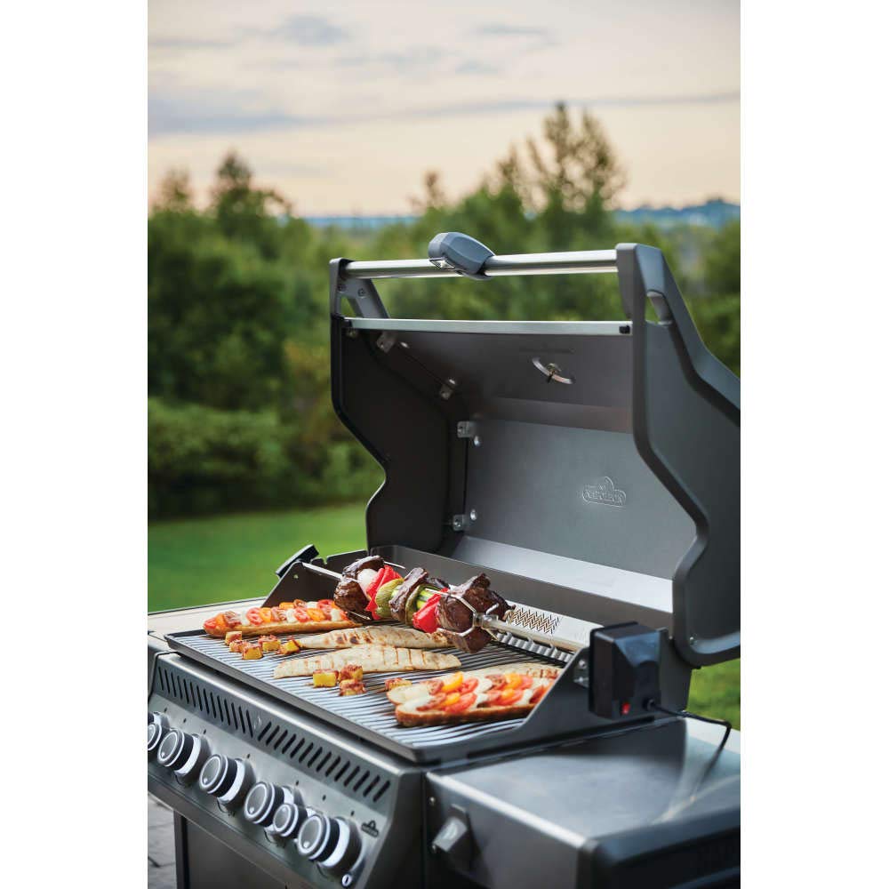 Napoleon Grill Light adjustable clamp securely attaches to most grill handles