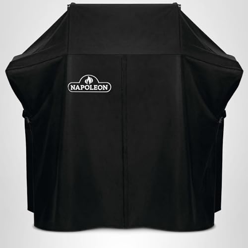 Napoleon Rogue 525 cover water-resistant fabric protects against splashes and dust.