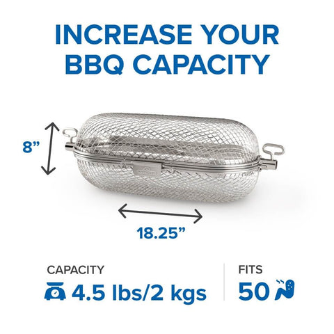Napoleon Rotisserie Basket durable stainless steel - dishwasher safe cleanup