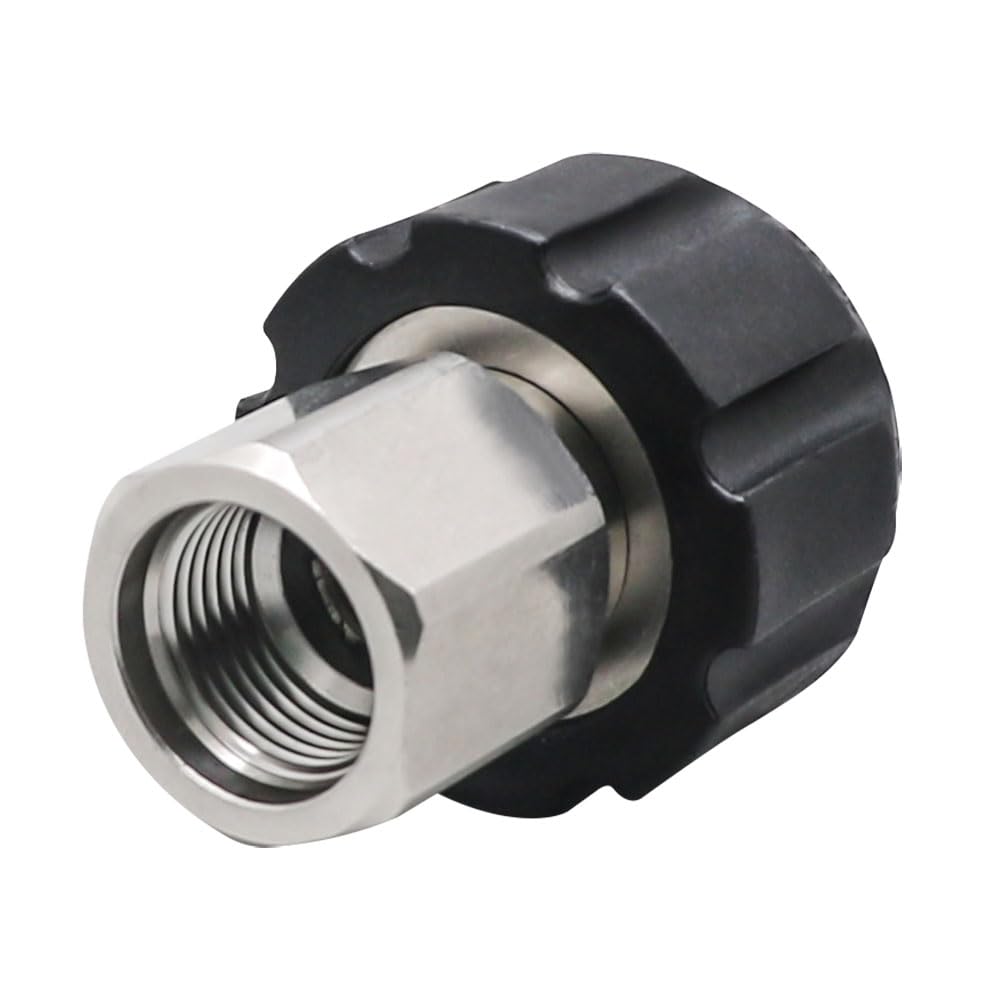 Napredak adapter metal body close-up showing durable stainless steel construction for high-pressure use.