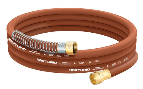 NARTURIO short leader hose front view, compact 15ft length ideal for small gardens.