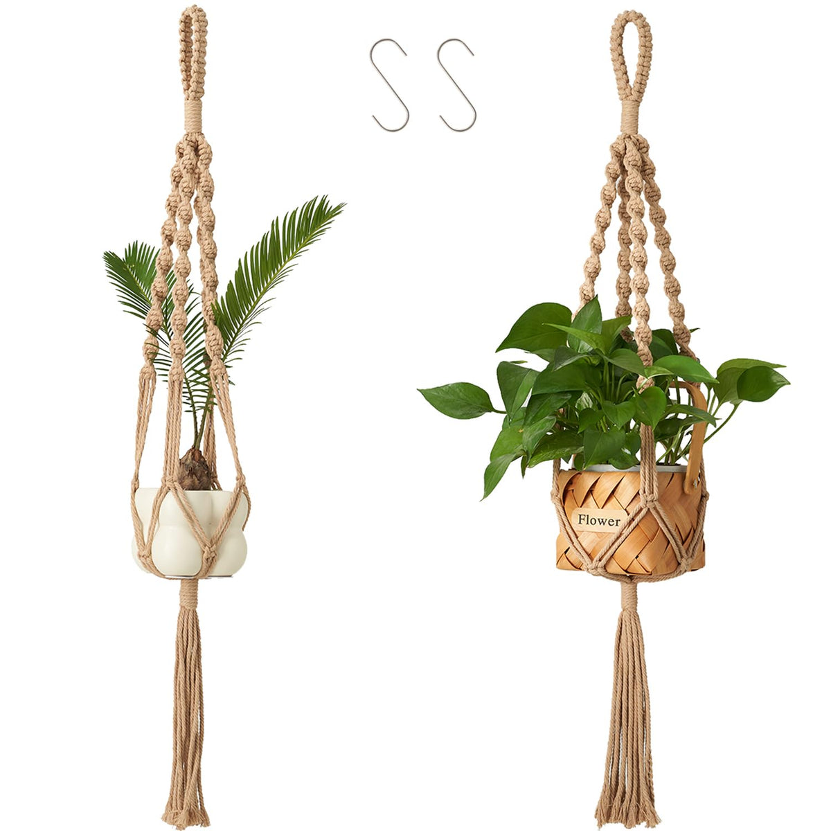 Nashibowu macrame hanger—stylish first look with natural cords for indoor decor.