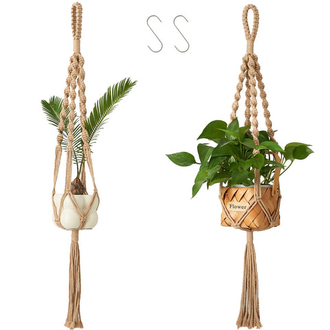Nashibowu macrame hanger—stylish first look with natural cords for indoor decor.