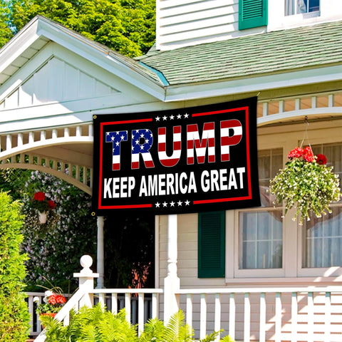 NASIAN 3ply polyester flag is water-resistant and fade-proof for outdoor use.