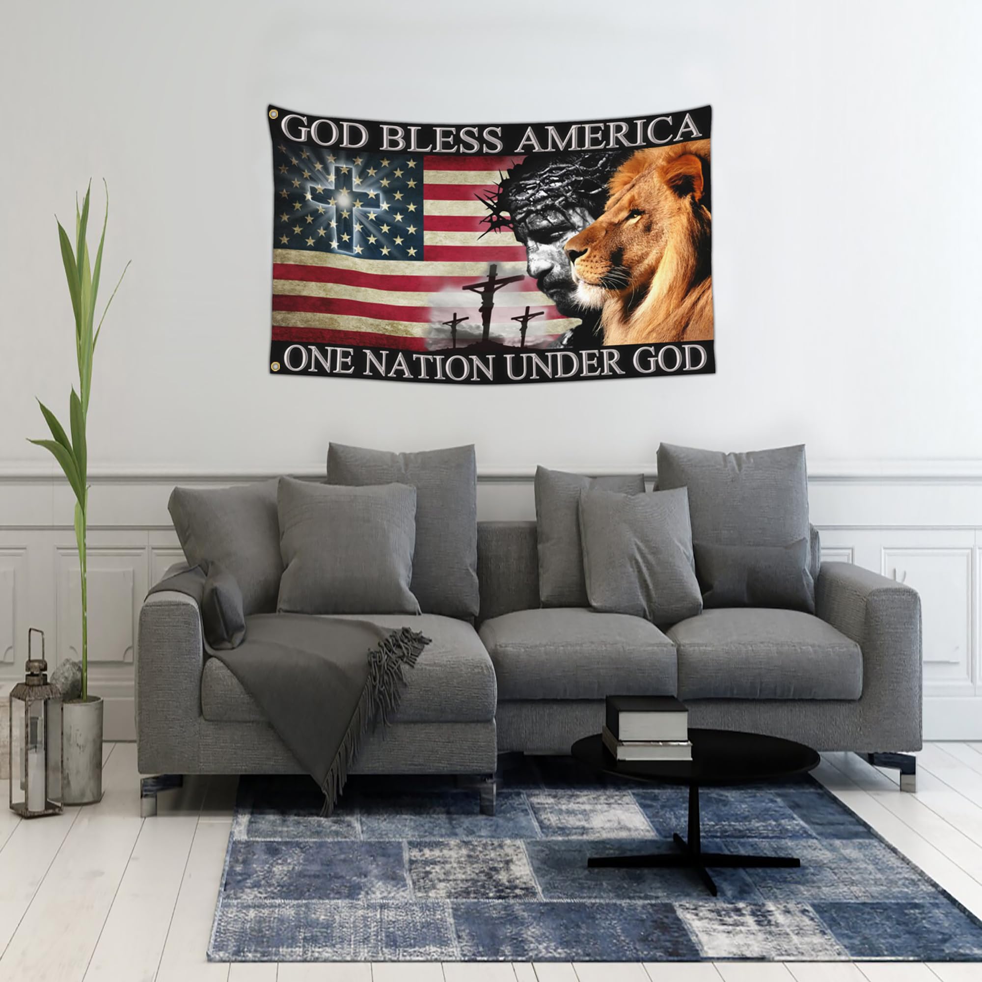 NASIAN durable polyester flag with fade proof colors for year round use