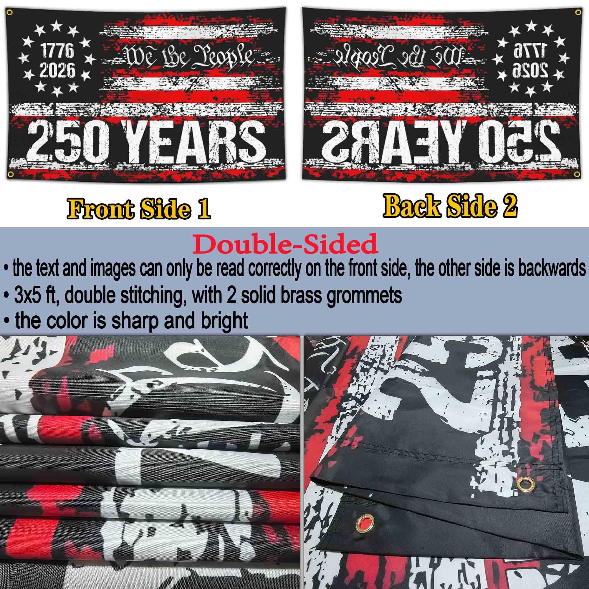 NASIAN 250th flag ideal for outdoor celebrations and events