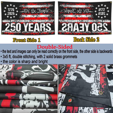 NASIAN 250th flag ideal for outdoor celebrations and events