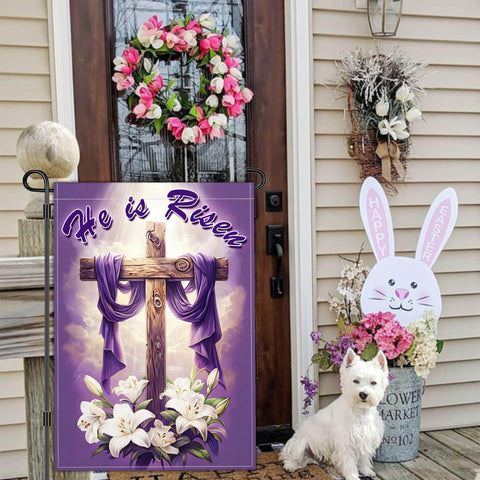 NASIAN front porch Easter flag adds welcoming seasonal charm