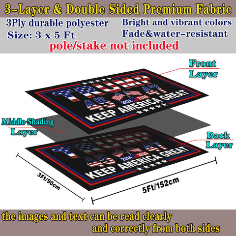 NASIAN outdoor patriotic decor flag enhances garden or deck ambiance
