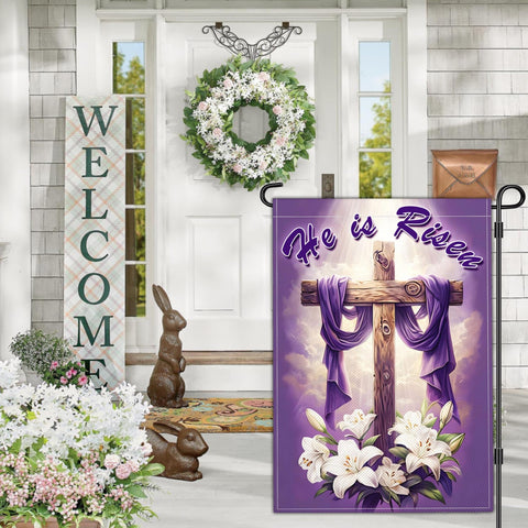 NASIAN patio Easter flag suitable for deck or balcony display
