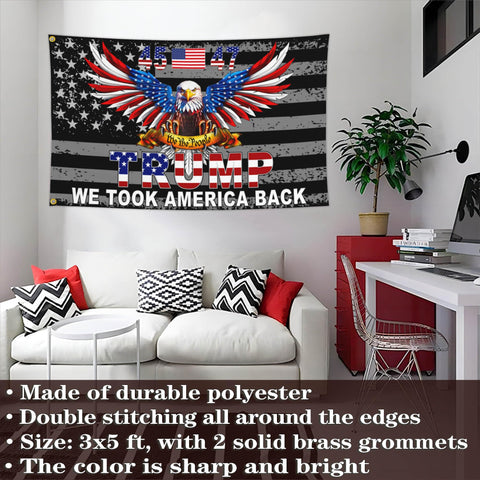 NASIAN 2025 flag used as bedroom decor for patriotic mood