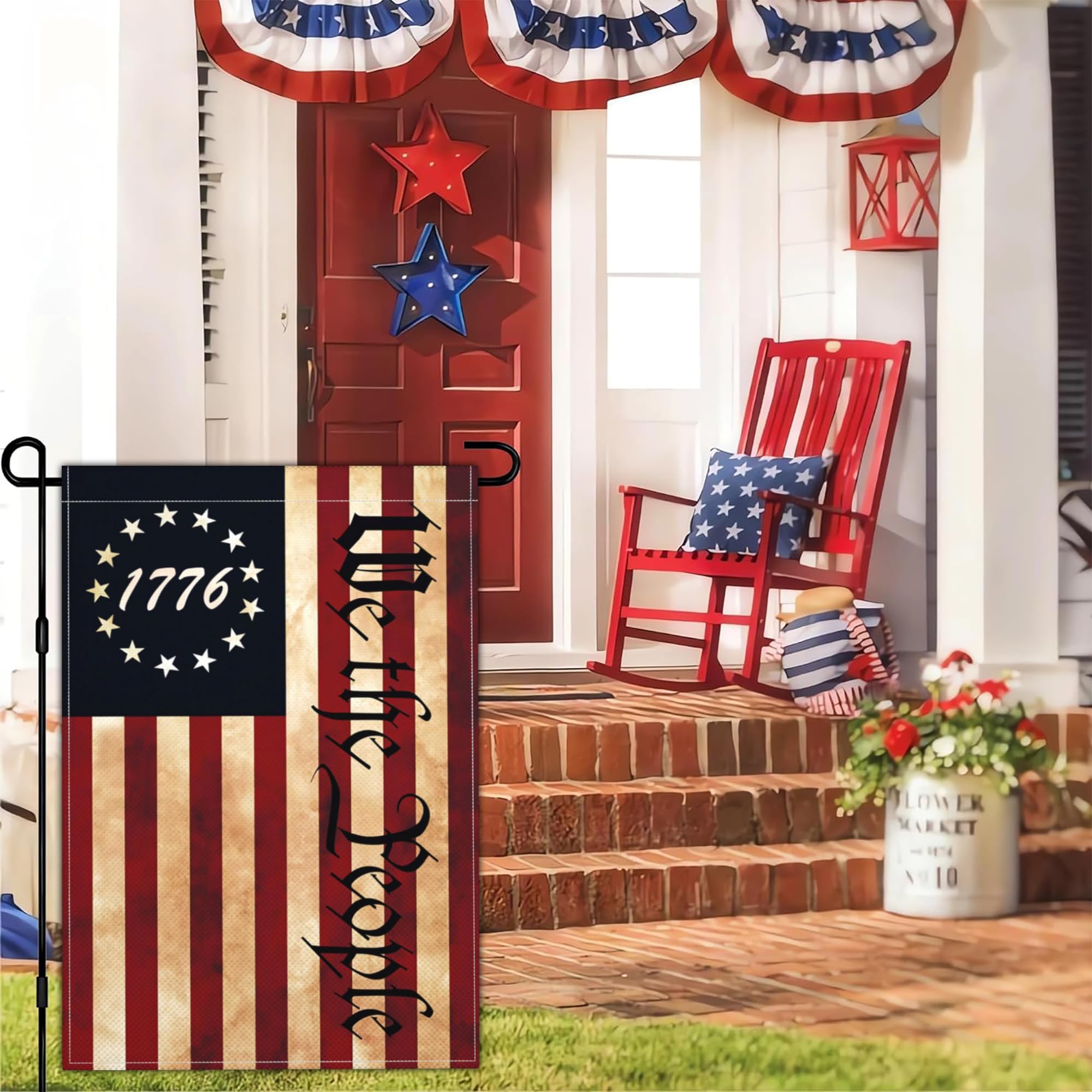 NASIAN patriotic decor flag 12x18 enhancing curb appeal