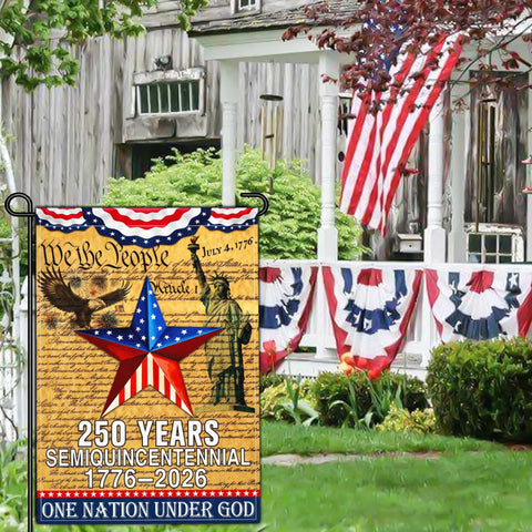 NASIAN patriotic garden flag for outdoor yard decoration
