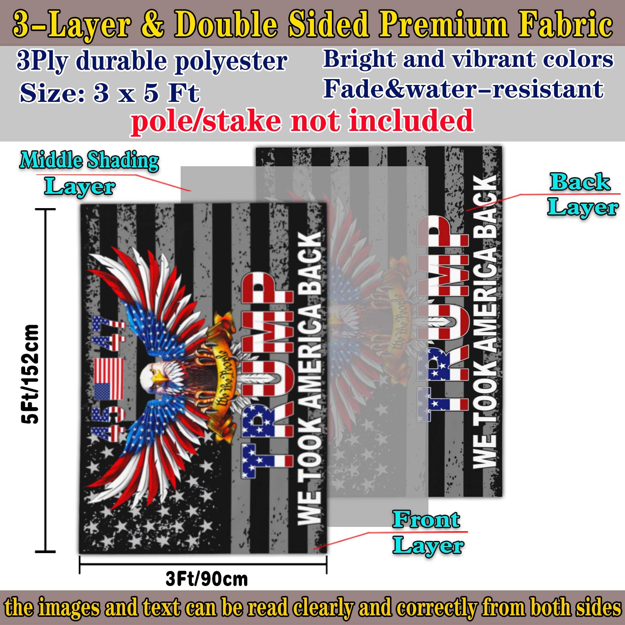 NASIAN yard flag with vivid colors for curb appeal.