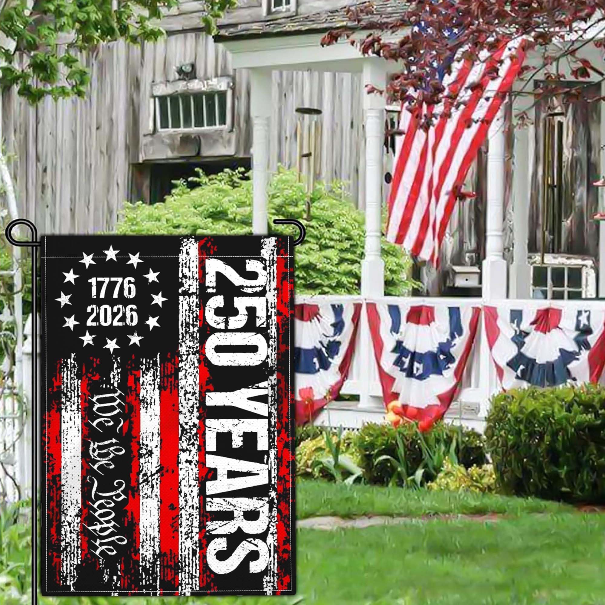 NASIAN patriotic yard flag outdoor banner elevates curb appeal and festivity.
