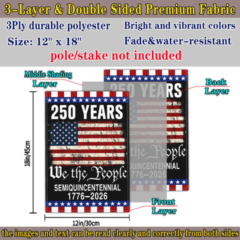 NASIAN 3-ply polyester garden flag resists rain and snow for lasting color.
