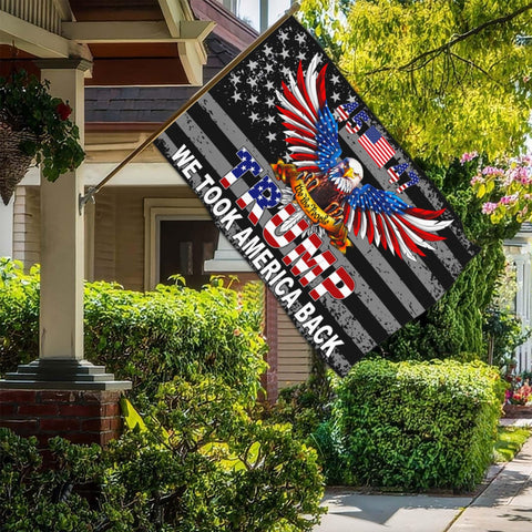 NASIAN flag featuring We Took America Back banner with double-sided readability.