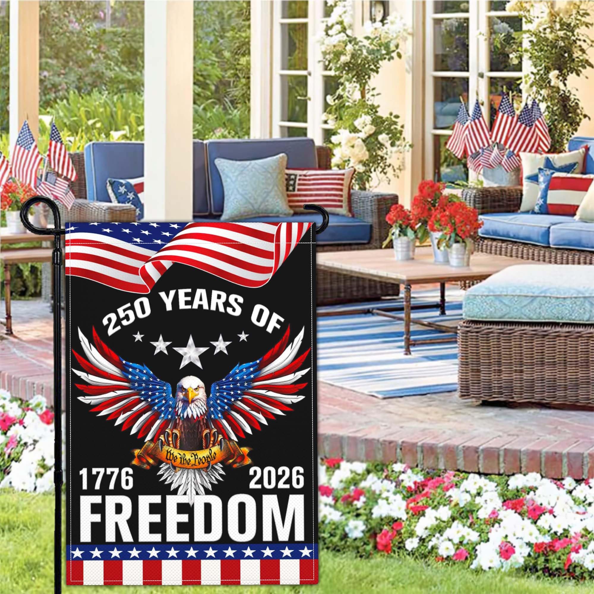 NASIAN weather-ready outdoor flag for rain or shine displays