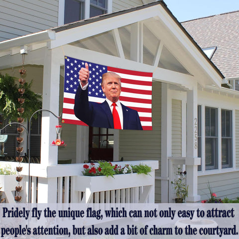 NASIAN weatherproof polyester flag with UV coating resists sun fading.