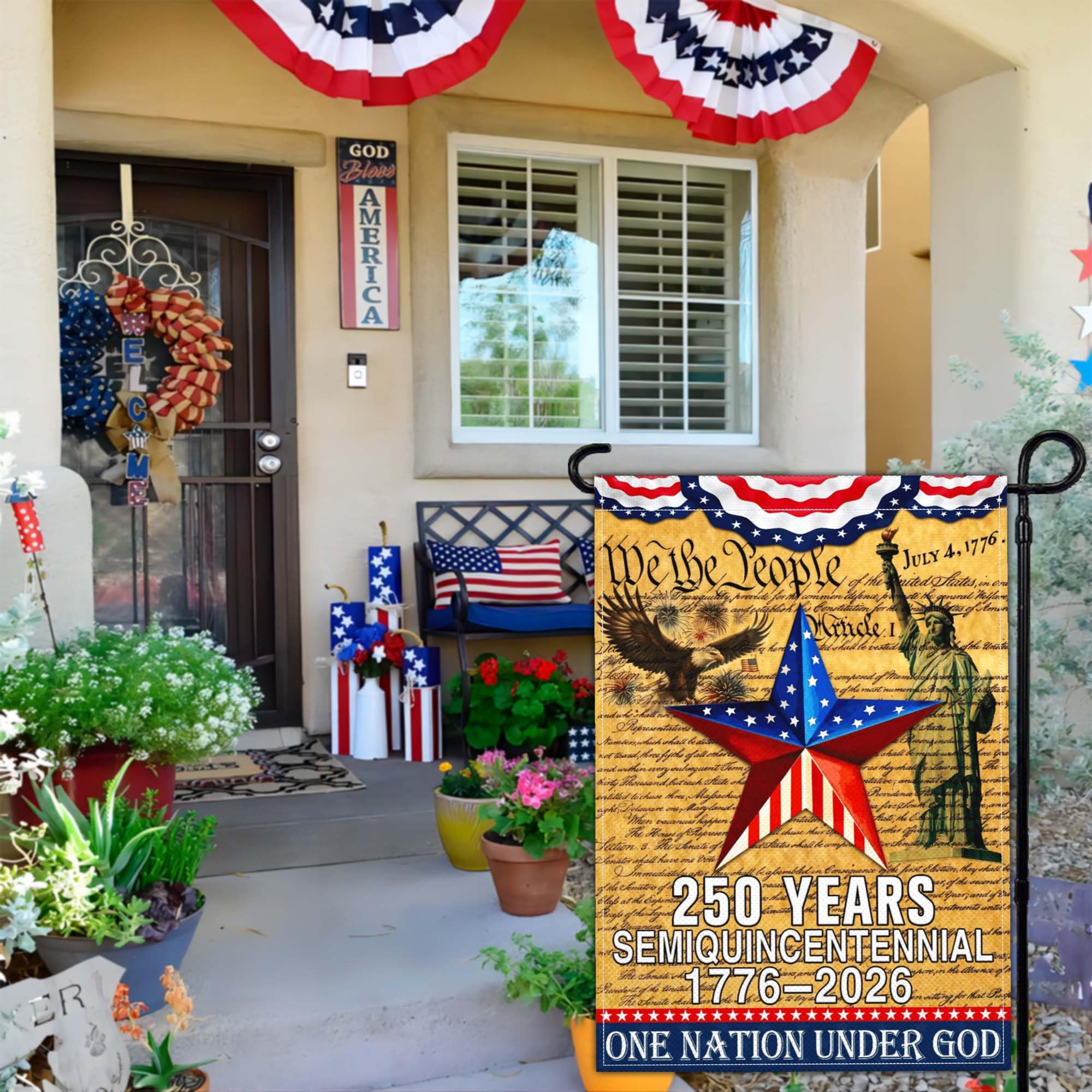 NASIAN weatherproof polyester flag durable in rain and sun