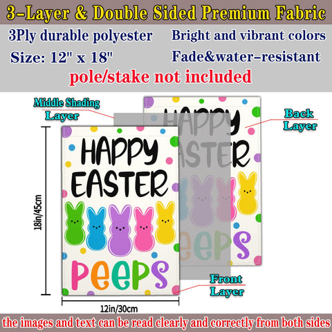 NASIAN welcome spring flag 12x18, festive curb appeal.