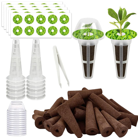 Natalolo 105-seed pod kit for Aerogarden with reusable components supports easy seed germination.