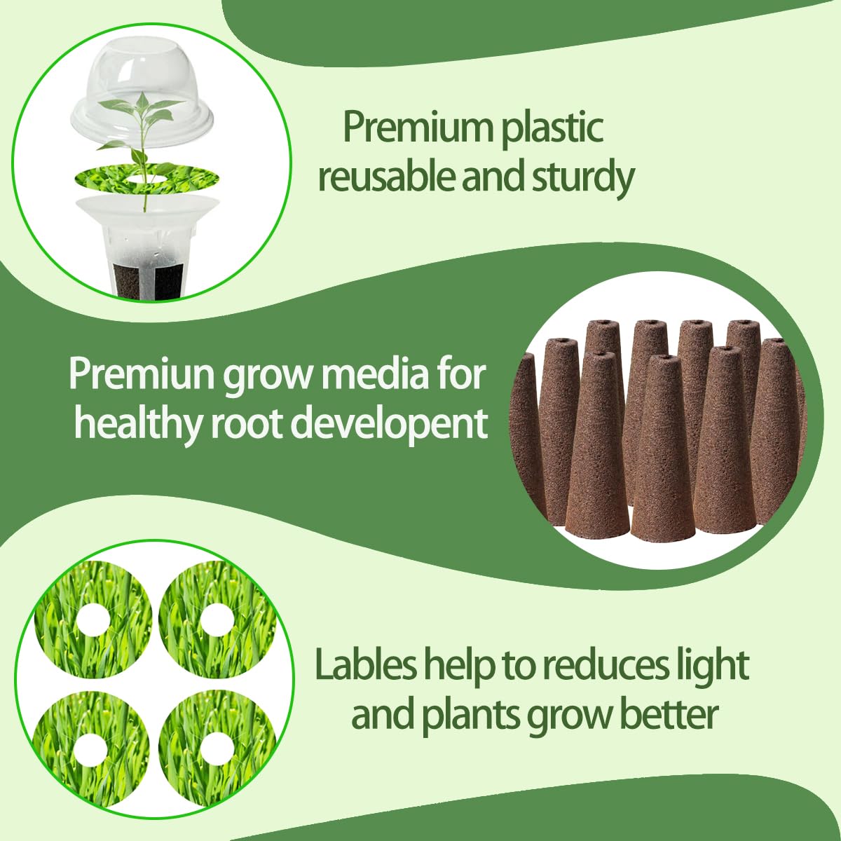 Natalolo reusable grow baskets support durable seedling development