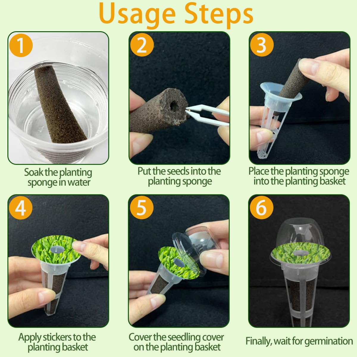 Natalolo transparent domes maintain humidity for healthy sprouts