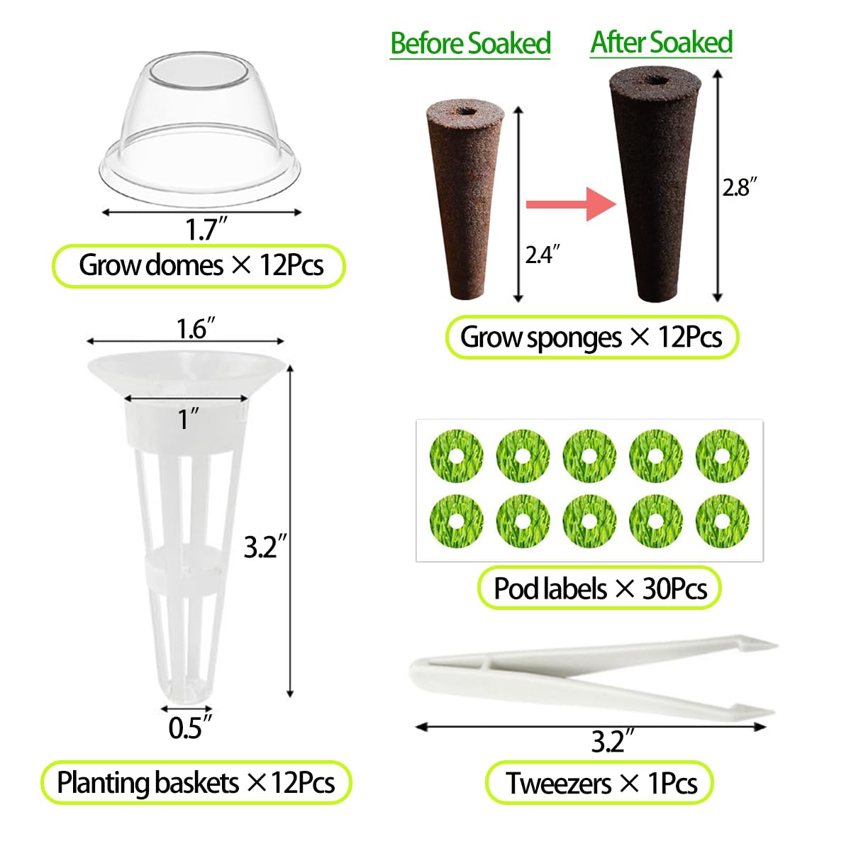 Natalolo biodegradable grow sponges balance oxygen and water for seedlings