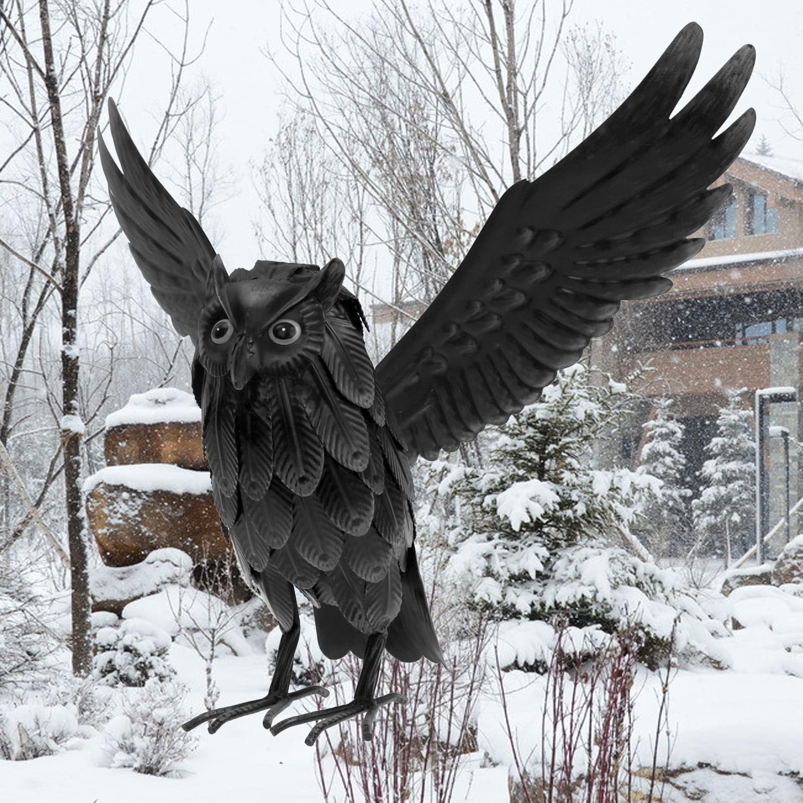 Natelf gift-ready owl sculpture suitable for housewarmings and holidays.